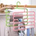 Daeorio  Multiple Clothes Hanger Pants Organizer – Compact Metal Hanger with Tiered Design for Pants, Scarves, and Towels